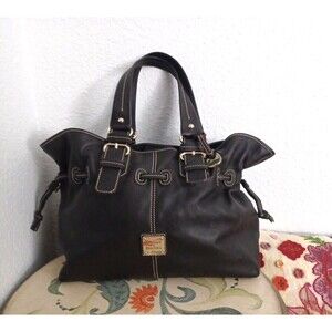 Dooney & Bourke Black Pebble Grain Leather Chiara Handbag